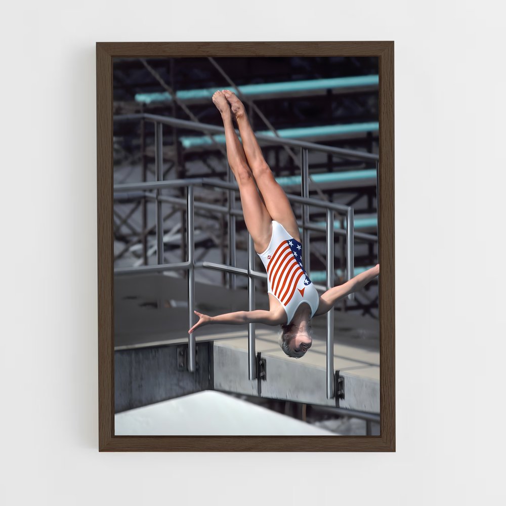 Poster Plongeon Éblouissant – affiche Plongeon depuis une plateforme (vue 5)